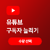 초고품질 - 유튜브 구독자 늘리기(구매)